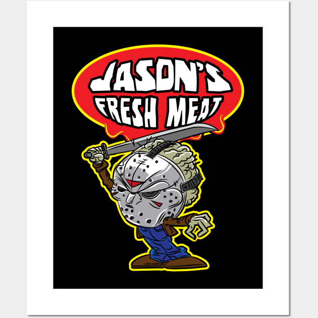 Jason's Fresh Meat Wall Art by eShirtLabs